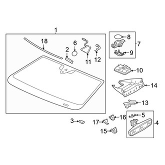 Volkswagen OE - Windshield - Glass