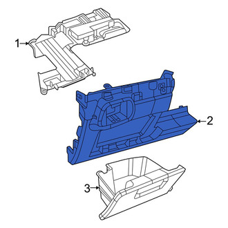 Volkswagen OE - Instrument Panel Knee Bolster