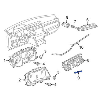 Volkswagen OE - HVAC Temperature Control Panel Clip