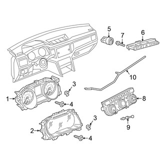 Volkswagen OE - Instrument Panel - Cluster & Switches (SE / SE R-Line / SEL / SEL Premium / SEL Premium R-Line / SEL R-Line 3.6L)