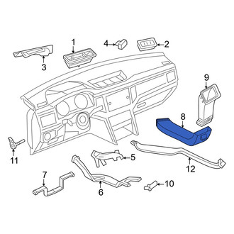 Volkswagen OE - Center Front Instrument Panel Air Duct