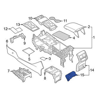 Volkswagen OE - Rear Console Air Vent