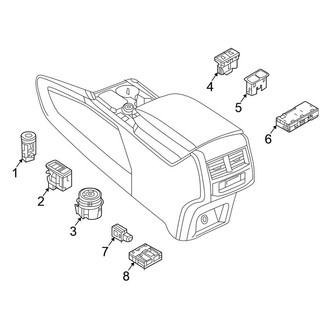 Volkswagen OE - Console - Electrical Components (SE / SEL / SEL Premium R-Line / SEL R-Line Black)