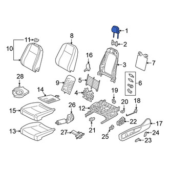 Volkswagen OE - Front Left Headrest