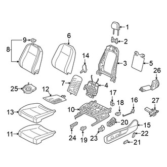 Volkswagen OE - Seats & Tracks - Driver Seat Components (With Power)