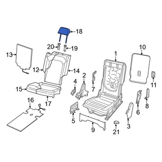 Volkswagen OE - Rear Right Headrest