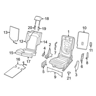 Volkswagen OE - Seats & Tracks - Rear Seat Components (40% Side)
