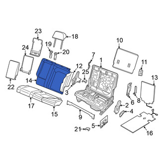 Volkswagen OE - Rear Left Seat Back Cushion Cover