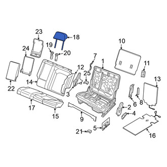 Volkswagen OE - Rear Left Inner Headrest