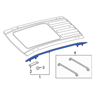 Volkswagen OE - Left Roof Luggage Carrier Side Rail