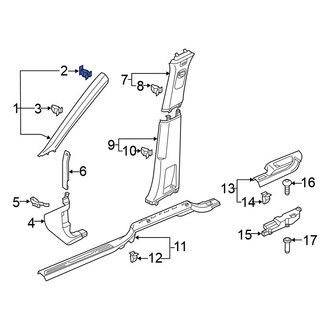 Volkswagen OE - Body A-Pillar Trim Panel Clip