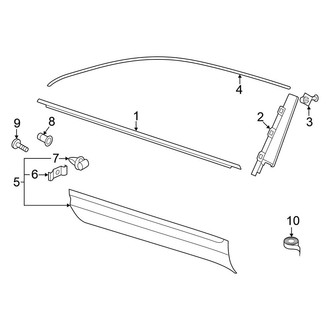 Volkswagen OE - Front Door - Exterior Trim