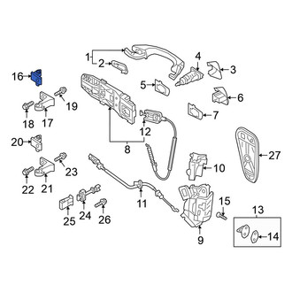 Volkswagen OE - Front Right Upper Outer Door Hinge