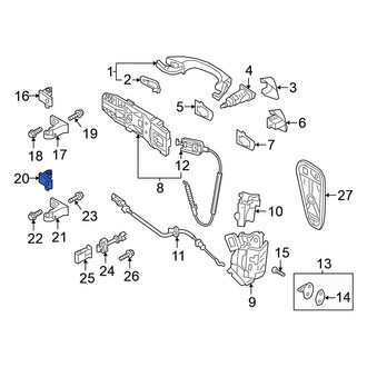 Volkswagen OE - Front Right Lower Outer Door Hinge