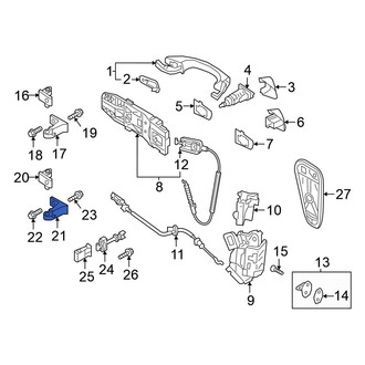 Volkswagen OE - Front Left Upper Inner Door Hinge