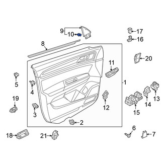 Volkswagen OE - Door Mirror Trim Ring Clip