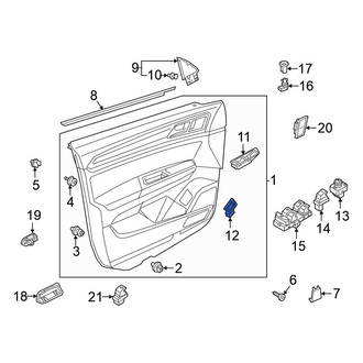 Volkswagen OE - Front Left Door Window Switch Bezel