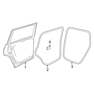 Volkswagen OE - Rear Door - Door & Components