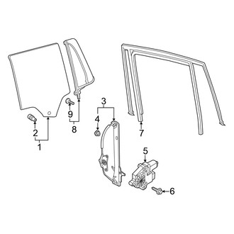 Volkswagen OE - Rear Door - Glass & Hardware
