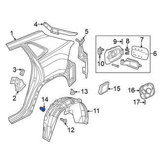 Volkswagen OE - Mud Guard Nut