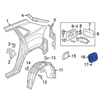 Volkswagen OE - Rear Fuel Filler Housing