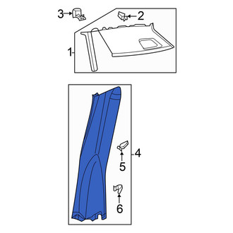 Volkswagen OE - Rear Right Rearward Interior Quarter Panel Trim Panel