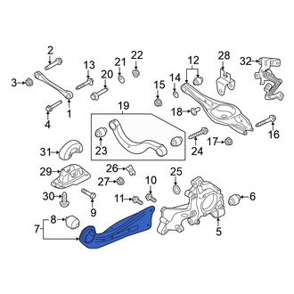 Volkswagen OE - Rear Right Suspension Control Arm