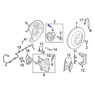 Volkswagen OE - Axle Hub Mounting Bolt