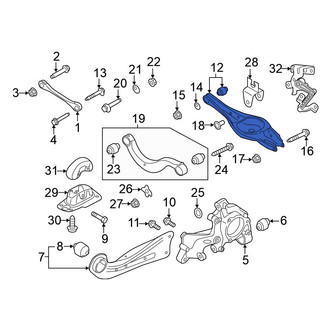 Volkswagen OE - Rear Left Suspension Trailing Arm
