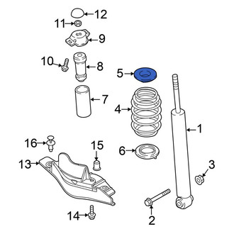 Volkswagen OE - Rear Upper Coil Spring Insulator