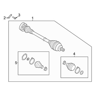 Volkswagen OE - Rear Suspension - Drive Axles (From 11/24/2019), (SE / SEL / SEL Premium R-Line / SEL R-Line AWD)