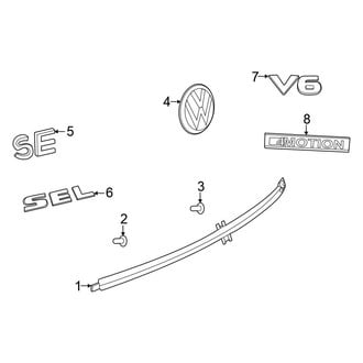 Volkswagen OE - Lift Gate - Exterior Trim