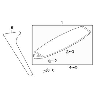 Volkswagen OE - Lift Gate - Spoiler