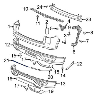 Volkswagen OE - Rear Center Reflector Panel