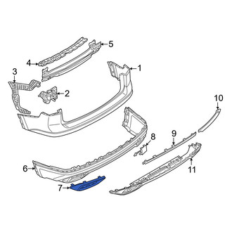 Volkswagen OE - Rear Left Exhaust Tail Pipe Tip
