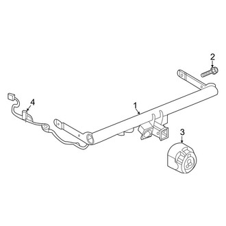 Volkswagen OE - Rear Bumper - Trailer Hitch Components