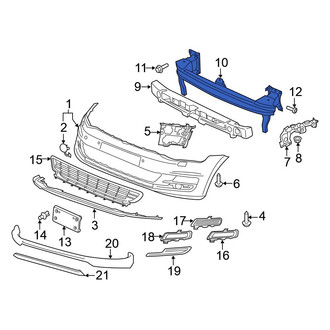 Volkswagen OE - Front Bumper Impact Bar