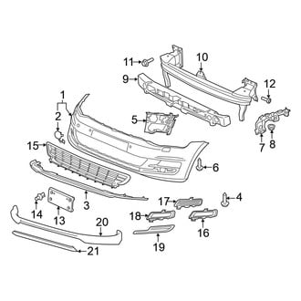 Volkswagen OE - Front Bumper - Bumper & Components (Limited Edition / S / SE / SEL)