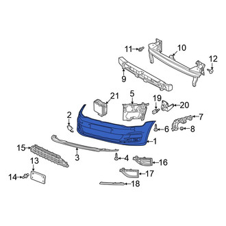 Volkswagen OE - Front Bumper Cover