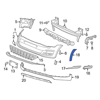 Volkswagen OE - Front Right Fender Flare
