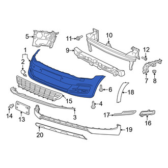 Volkswagen OE - Front Bumper Cover
