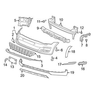 Volkswagen OE - Front Bumper - Bumper & Components (S / SE / SEL)