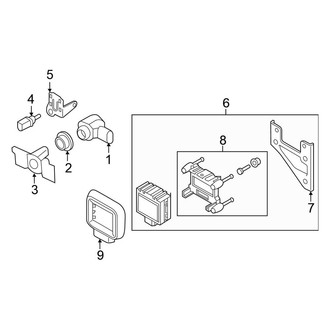 Volkswagen OE - Front Bumper - Electrical Components (S / SE / SEL)
