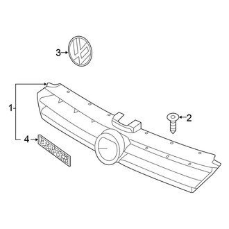 Volkswagen OE - Grille & Components (S / SE / SEL)