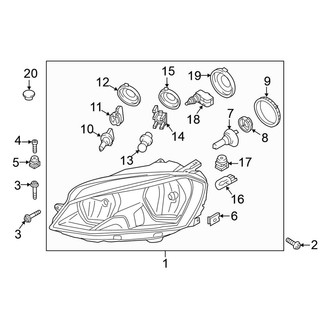 Volkswagen OE - Front Lamps - Headlamps (Halogen)