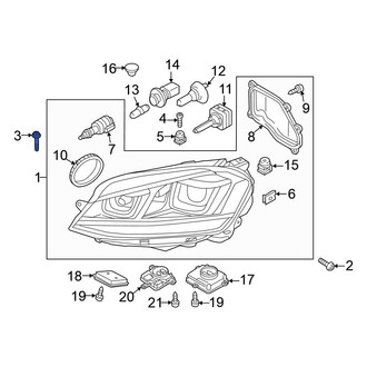 Volkswagen OE - Inner Headlight Mounting Bolt