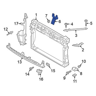 Volkswagen OE - Center Hood Latch Support