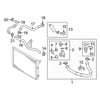 Volkswagen OE - Cooling - Hoses & Lines (Return), (Standard Tr)
