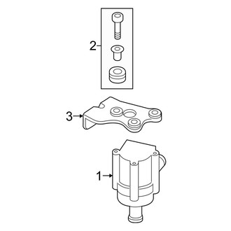 Volkswagen OE - Cooling - Water Pump (Auxiliary, Return), (S / SE / SEL)