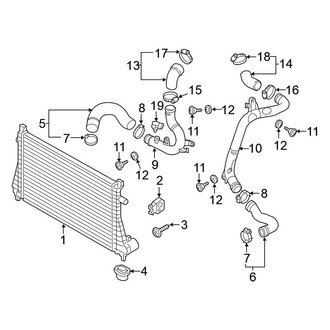 Volkswagen OE - Cooling - Intercooler (1.8L)